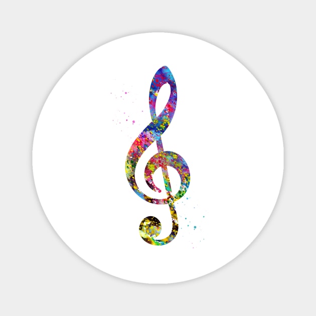 Treble Clef Magnet by erzebeth